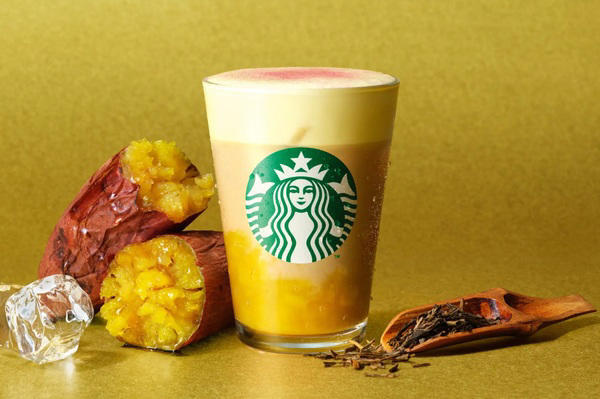 ほうじ茶香る焼き芋ムースティーラテ