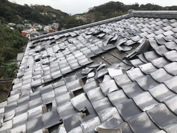 台風の影響で…